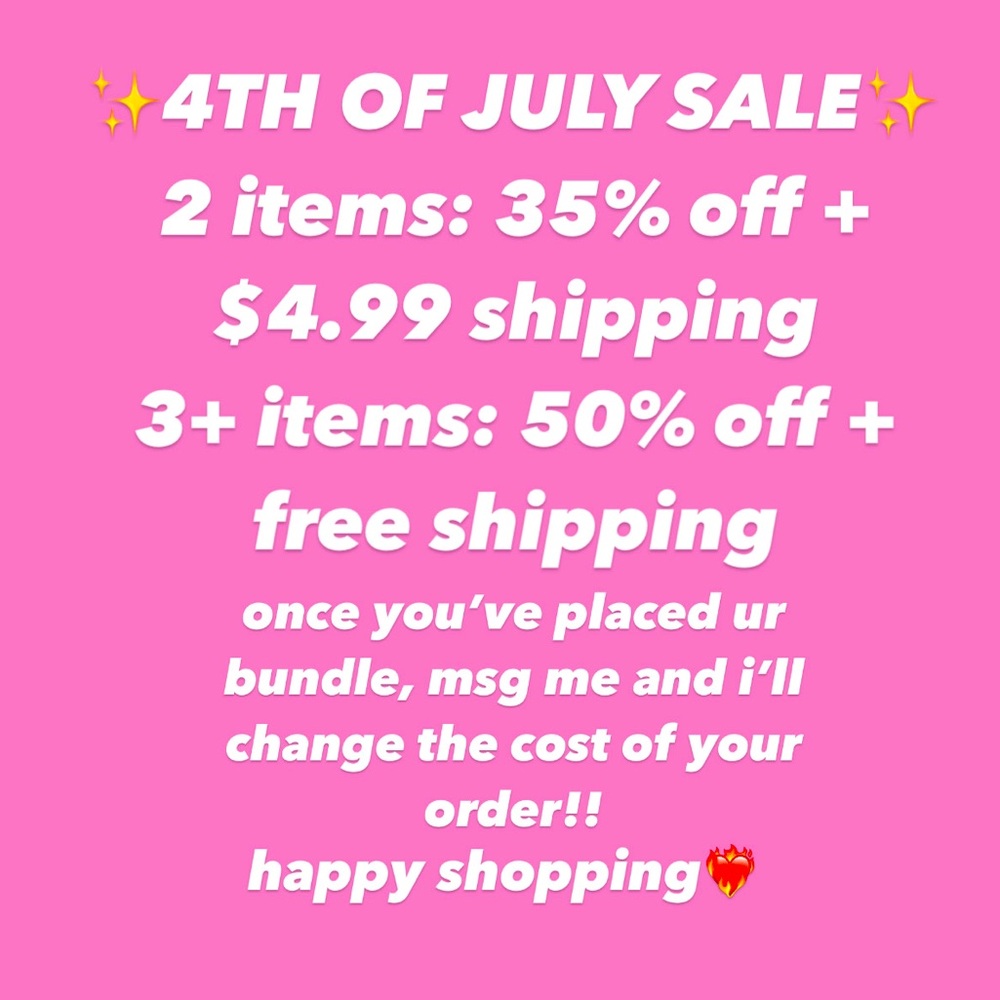 4TH OF JULY SALE 🇺🇸🇺🇸